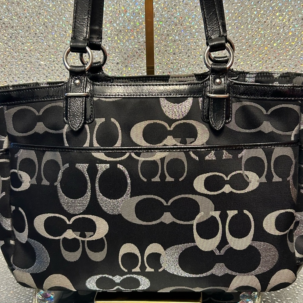 Coach Black and Gray Tote Bag - Picture 2 of 16